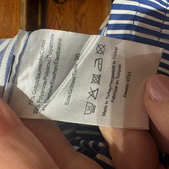 Baum und pferdgarten NWT Striped Cotton Blend Pants Size EU 36 / US 6